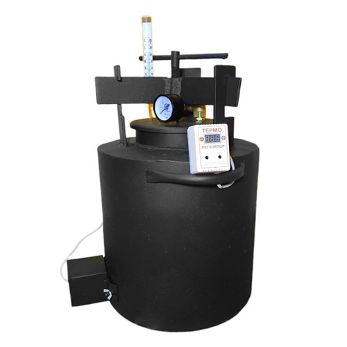 Автоклав Електро TOP-10Е, Горловина 15,9 см (10 банок 0.5л або 3 банки 1л) Гвинтовий Електричний, З Таймером